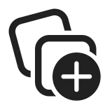 Collections Add SVG Icon